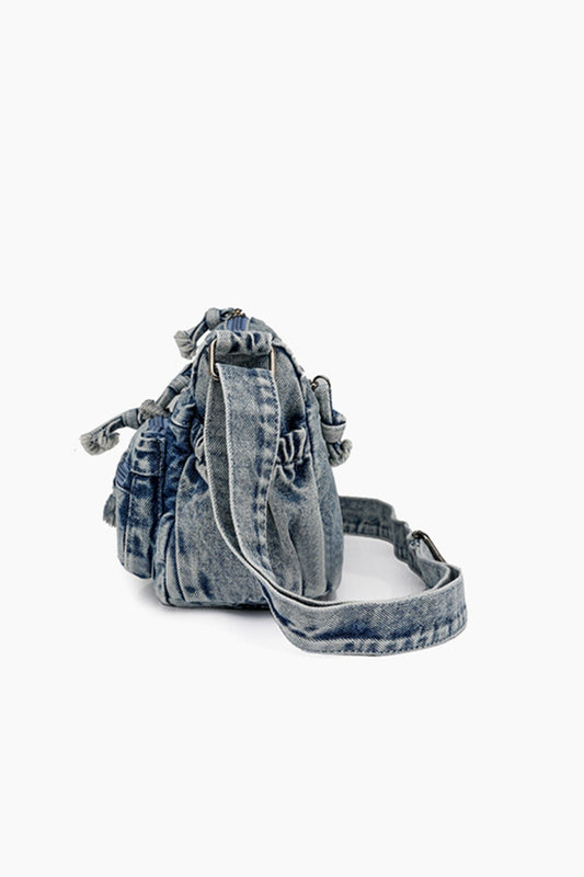 Marla Adjustable Strap Denim Crossbody Bag