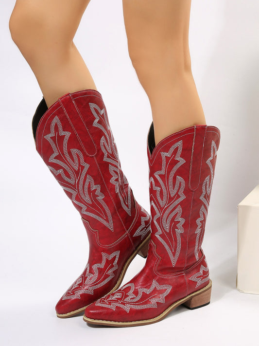 Beth Embroidered Cowboy Boots