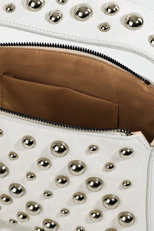 Lindsey Studded Square Handbag