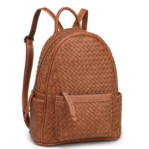 Safari Woven Backpack Purse