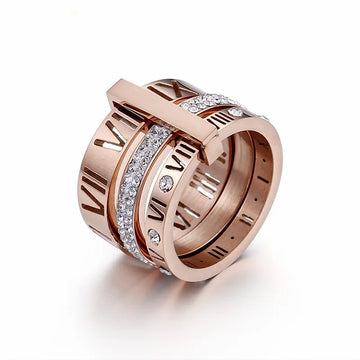 Roman Rose Gold Ring