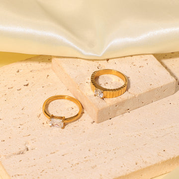 The Stack 18k Gold Rings