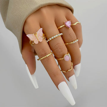 To Fly Butterfly Ring Set