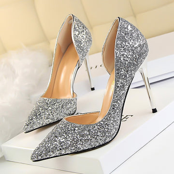 Glitter Me Kitten Heel