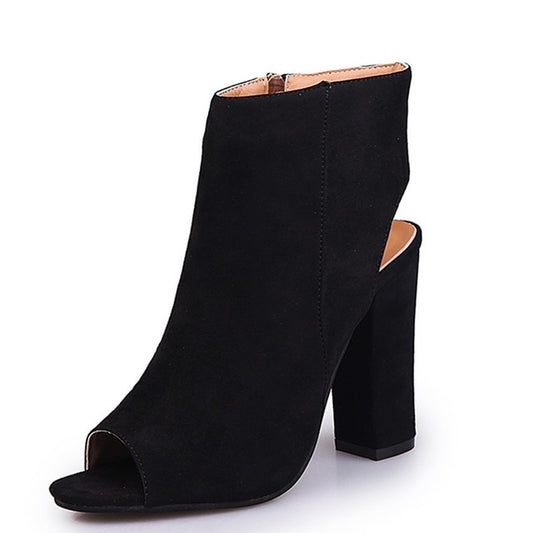 La Salle Faux Suede Heels